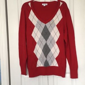 St. John’s Bay Argyle Sweater 1X